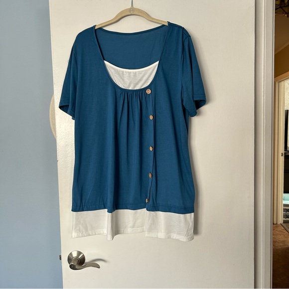 Women’s aqua  tunic - Picture 5 of 5